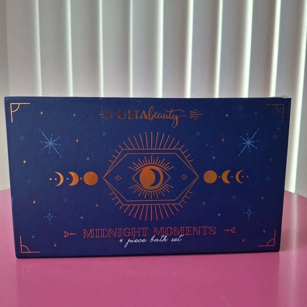 Ulta Beauty Midnight Moments 4 Piece Bath Gift‎ Set Box Body Wash Lotion Soap